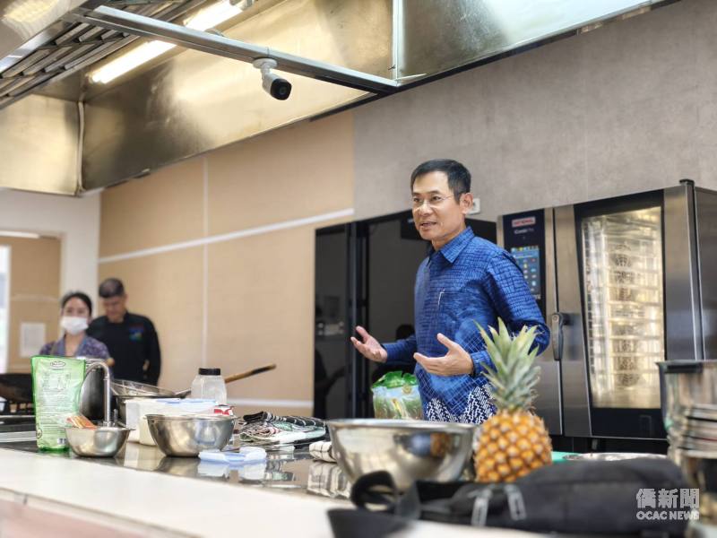 駐泗水辦事處處長林文俊致詞