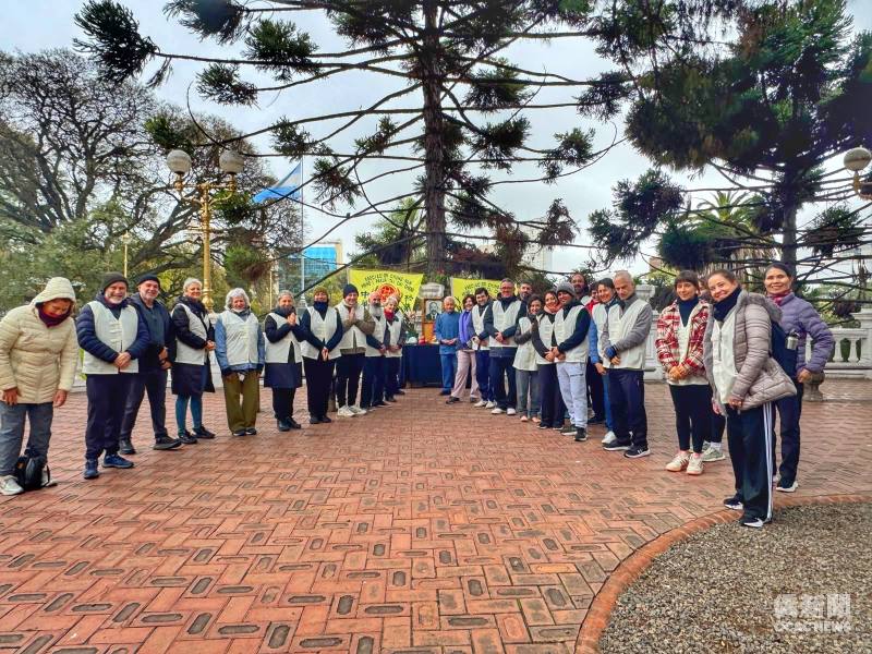 臺灣武術家趙標昇與弟子合照
