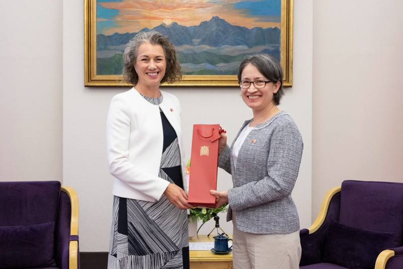 蕭美琴副總統19日下午接見「台英國會小組(APPG)」訪問團