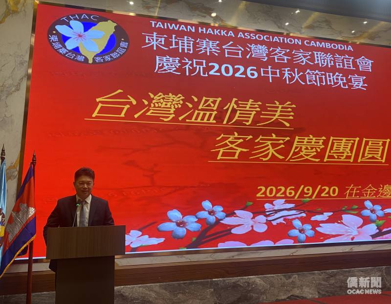 駐胡志明市辦事處處長韓國耀致詞。