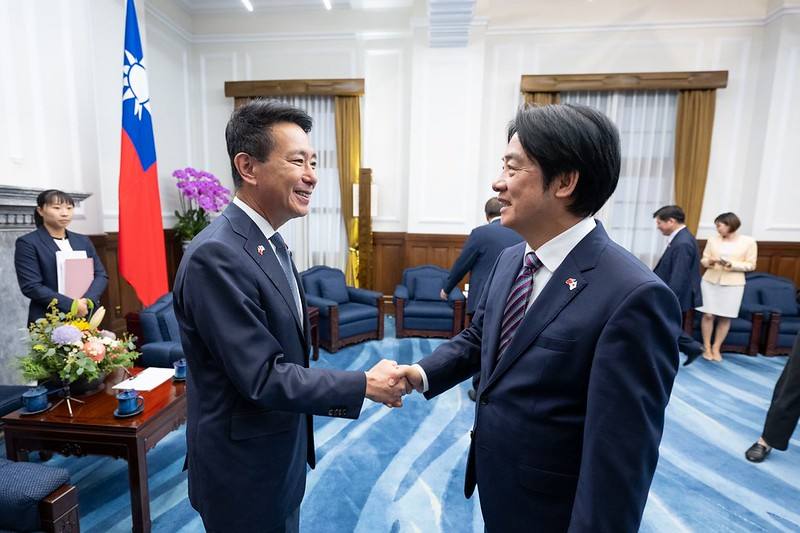 總統接見日本維新會訪團　盼深化臺日戰略產業等各領域合作　攜手維護區域和平繁榮