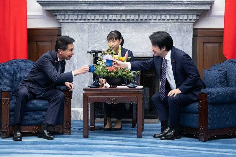 賴清德總統22日下午接見「日本維新會官民合作推進協議會」訪問團