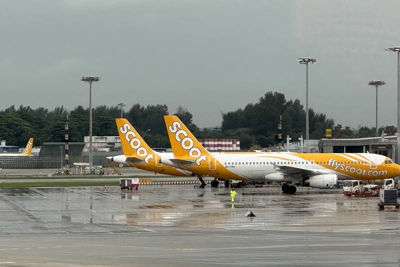 國際航空運輸協會（IATA）預估2026年亞太地區航空旅運需求持續上升。圖為新加坡低成本航空酷航。