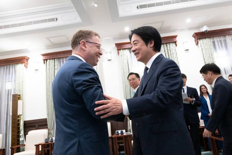賴清德總統24日上午接見「保衛民主基金會」（FDD）訪問團