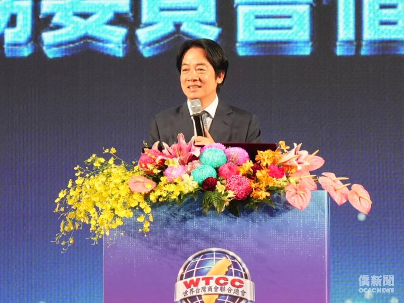 總統賴清德於晚宴致詞