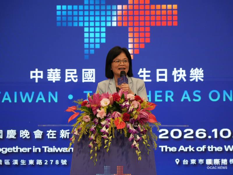 賴麗瑩出席國慶晚會及焰火聯合記者會  數千僑胞將返臺同慶