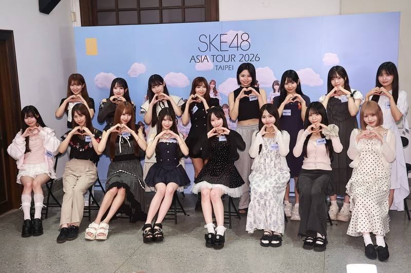 日本女團SKE48首度來台舉辦專場演唱會，24日受訪分享來台灣的心情，笑說會多吃月餅，把熱量轉化為熱情表達給台灣歌迷。