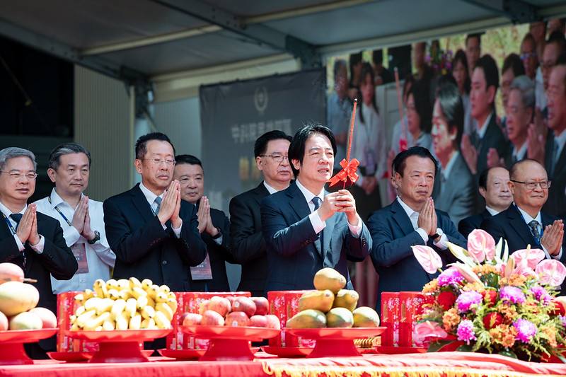 賴清德總統今（28）日上午前往嘉義主持「國家中山科學研究院民雄航太暨無人機產業園區開工動土及民雄院區啟用典禮」