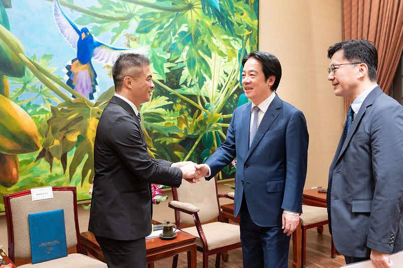 賴清德總統29日上午接見「中華民國餐盒食品商業同業公會全國聯合會」