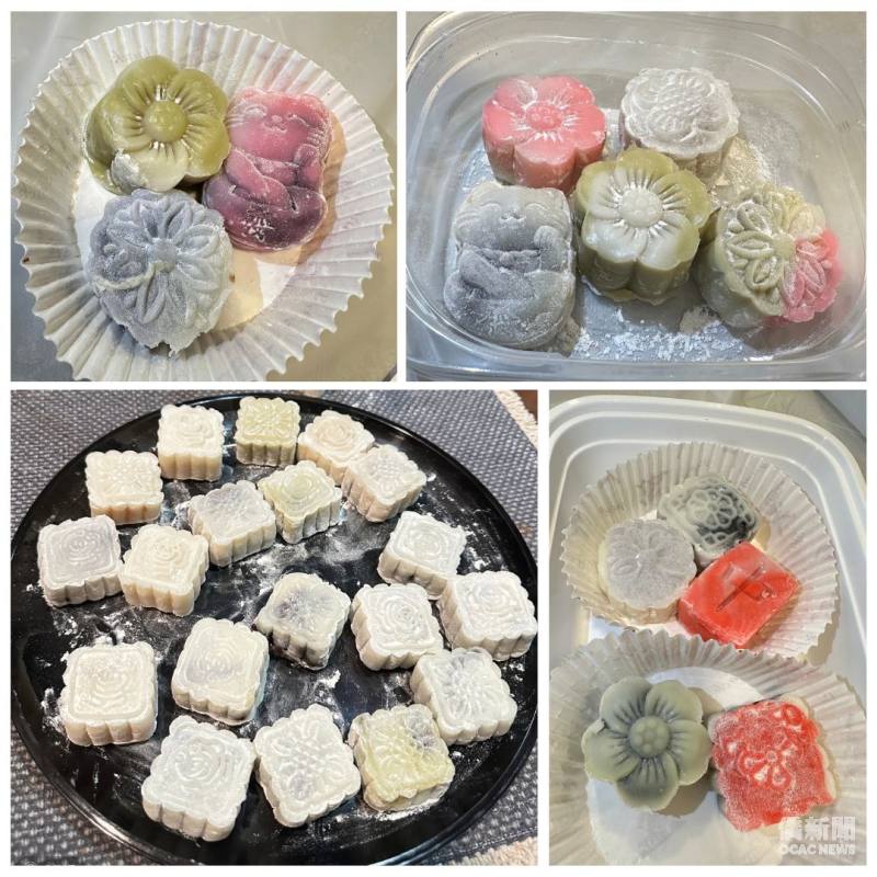 冰皮月餅手作成果，學生透過親身體驗，認識臺灣節慶文化之美。