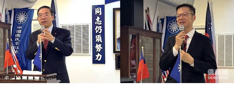 黃耀良（左）和康雅雄（右）應邀出席。