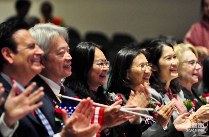 Guests enjoy the performances during the 115th National Day celebration of the Republic of China (Taiwan) in New Jersey.
