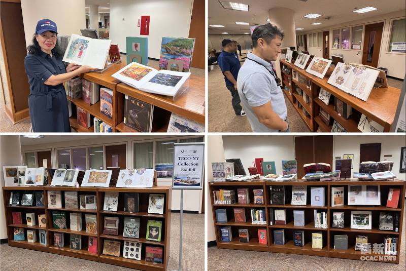 現場展示部分圖書。