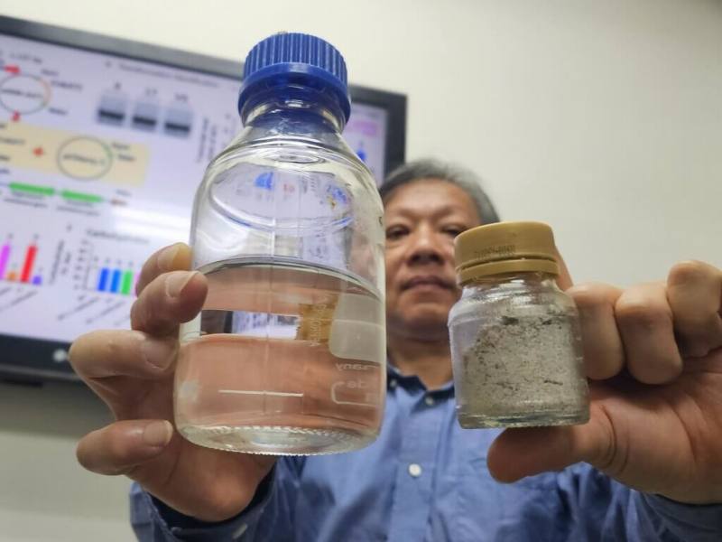 國立中山大學公布一項研究成果指出，微藻細胞內存在兩個關鍵調控節點，可為微藻製造生質酒精提供新的研究方向。（國立中山大學提供）