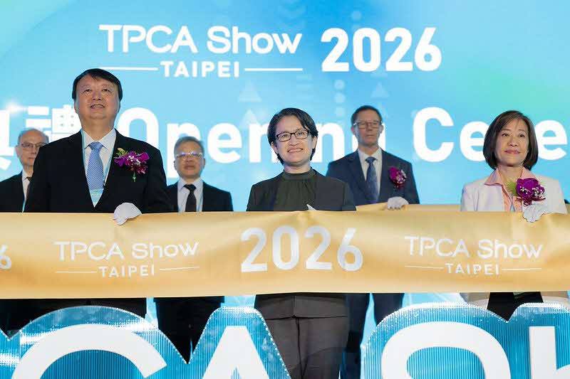 蕭美琴副總統20日上午出席「第27屆台灣電路板產業國際展覽會」開幕典禮