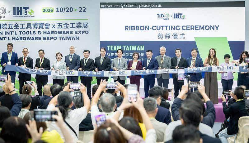 賴清德總統20日上午前往臺中出席「2026 TiTEＸIHT台灣國際五金工具博覽會Ｘ五金工業展」開幕典禮