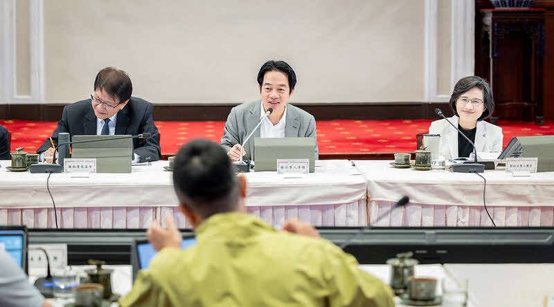 賴清德總統22日下午主持「國家氣候變遷對策委員會第9次委員會議」