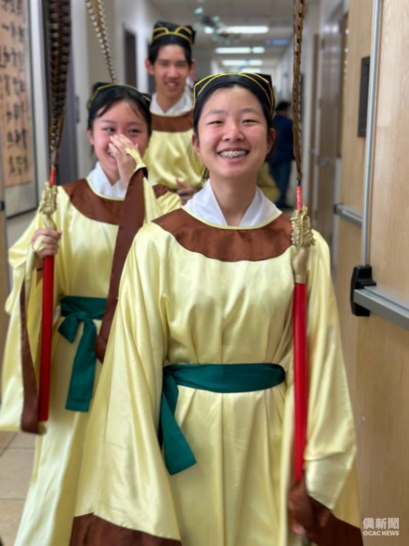 2024年 祭孔大典，王品蘊擔任佾生。(王品蘊提供)