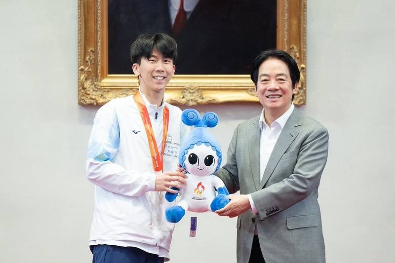 賴清德總統26日上午接見「愛知名古屋2026年第5屆亞洲帕拉運動會」代表團