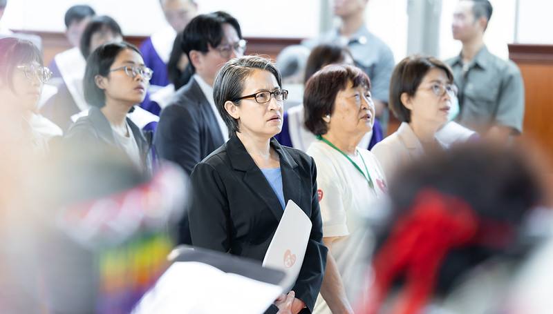 蕭美琴副總統25日下午出席台灣基督長老教會彰化教會宣教140週年感恩禮拜